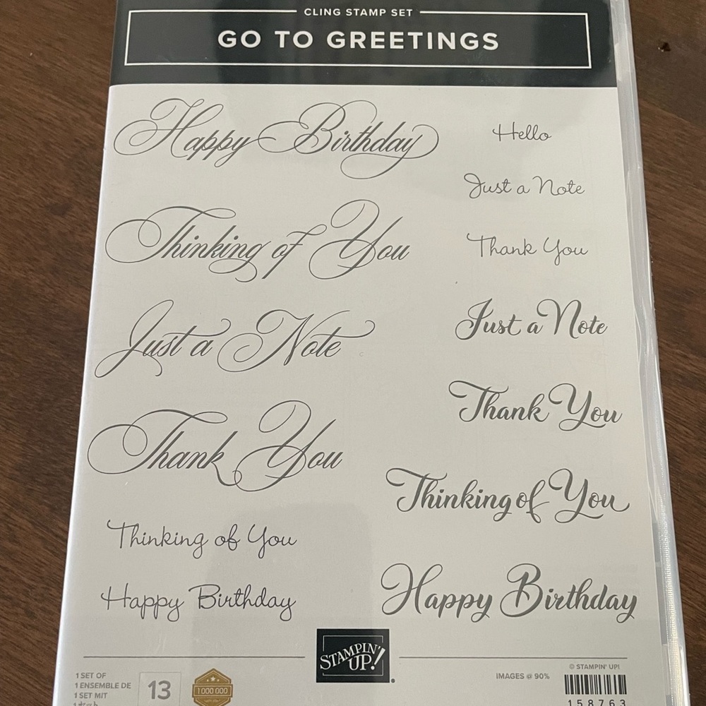 Retired NEW Stampin Up! Go To Greetings Stamp Set!